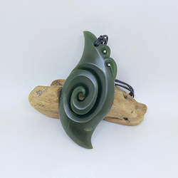 Manaia: Large Manaia with Koru Tail