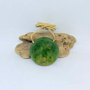 Porohita The Disc: Flower Jade Porohita / Disc Pendant