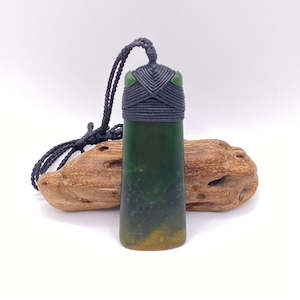 Marsden Flower Jade Cross-Bound Toki Pendant