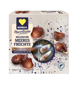 Products: “Edeka” Nut Nougat Chocolate Praline Seashells In Box 250g. Sale – Gastronomy