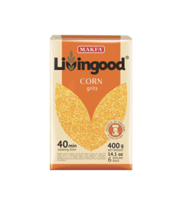 Products: “Livingood” Corn Grits, 400g – Gastronomy