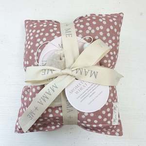 Aromatherapy Botanical Wheat Bag Set - Dusty Pink Polka Dot