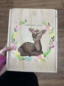 PREORDER Custom Painted Box - Deer