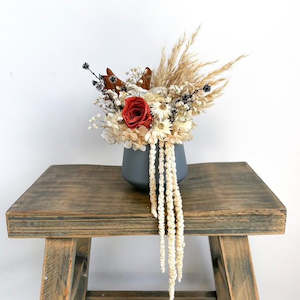 Dried Flowers: Petite Dried Flower Pot- Sage Pot  + Autumn