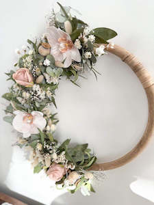 Floral Wreath - Natural Orchid