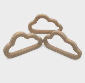 Teething Toys: Wooden cloud Teether