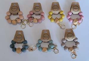 Teething Toys: Silicone teether keyring