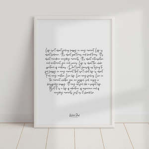 Decor: 'Feelings' Print