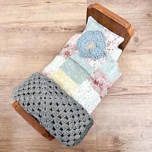 Heirloom Wooden Dolls Bed - Floral