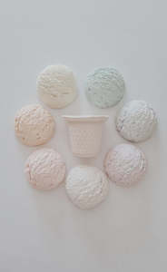 Ice Cream Sidewalk Chalk Set - Green/Blue/Orange