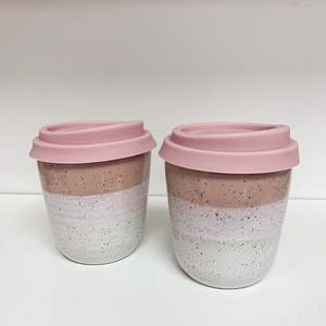 Birthday Gifts: Handmade Keep Cups - All the Pinks