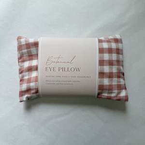 Birthday Gifts: Botanical Eye Pillow - Pink Gingham