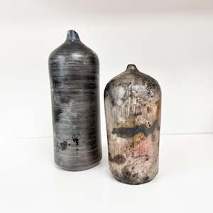 Pottery Bud Vases: Abstract Bud Vase
