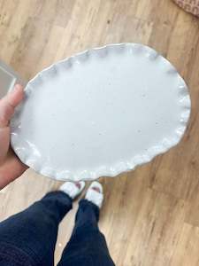 Kitchen Miscellaneous: White Serving Plate