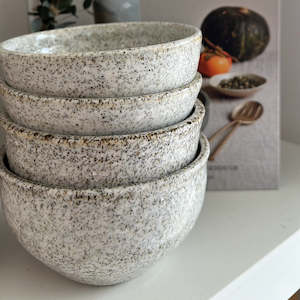 White Speckle Bowl Glazed