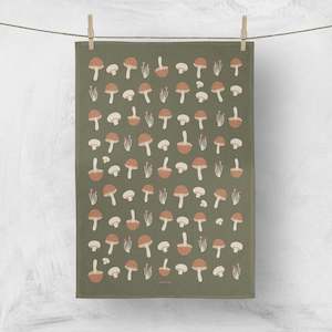 Mushroom Tea towel