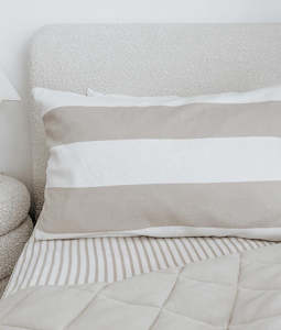 Pillowcase - Greige Stripe