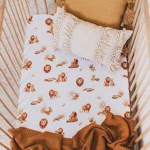 Lion| Fitted Cot Sheet