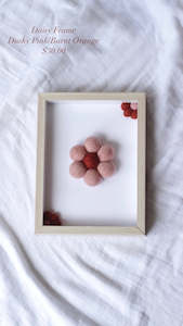 Nursery Decor: Daisy Frame - Pink/Rust
