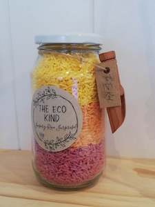 Stocking Fillers For Kids: Sensory rice surprise jar- Sunset