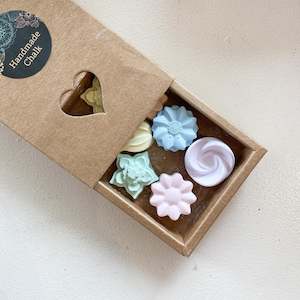 Stocking Fillers For Kids: Mini Shape Chalk Boxes - Flowers