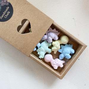 Stocking Fillers For Kids: Mini Shape Chalk Boxes - Dinosaurs