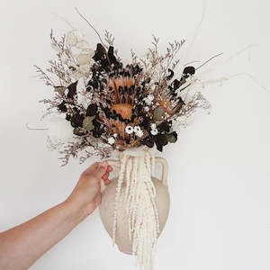 Dried Flowers: Floral Arrangement in Urn Vase