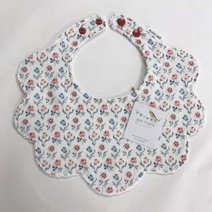 Flower Bib - Pink flowers