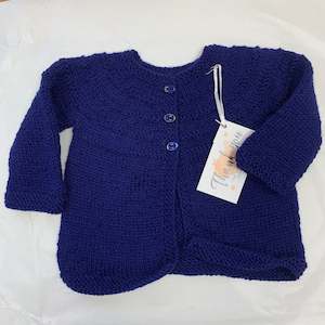 100% Wool Navy Jacket A51 - 3-6M