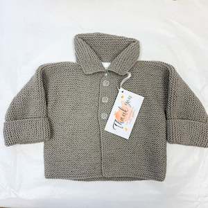 Bot Clothes: 100% Wool Fawn  Jacket A55 - 3-6M