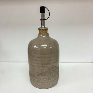 Pottery Ceramics: Handmade Pottery Oil Pourer - Grey