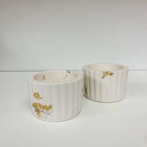 Small Fluted Dish  - Foiled