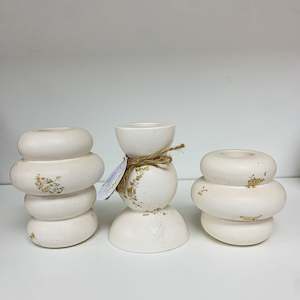 Bobble Vase Set (3) - Gold Foil