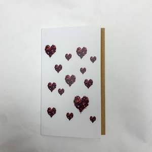 Christmas Collection: Red Hearts Card