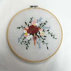Kids Room Decor: Spring Blooms Embroidery Hoop