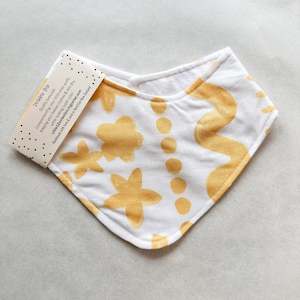 Little 12 Collection: Yellow Shapes Dribble Bib