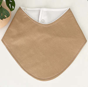 Tan Dribble Bib