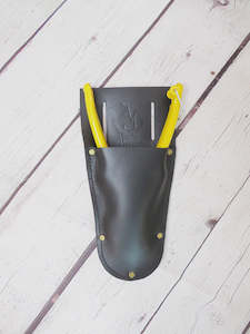 Black leather gardening Holster