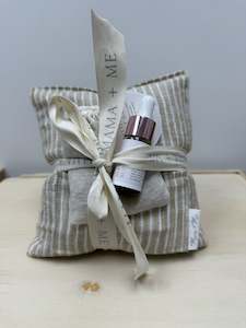 Aromatherapy Botanical Wheat Bag Set - Mustard Stripe