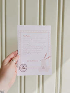Easter Ideas: Easter Bunny Letter Neutral