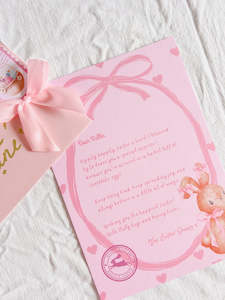 Easter Ideas: Easter Bunny Letter Pink