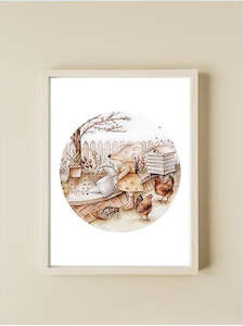 Kids Room Decor: Millar Mouse Garden - Print