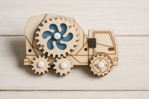 Toys Play: Wooden Sensory Magnet - Car