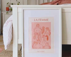 'la femme' Art Print