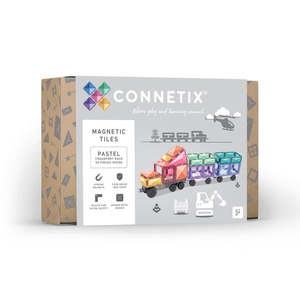 Toys Play: Connetix Pastel Transport Pack - 50 piece