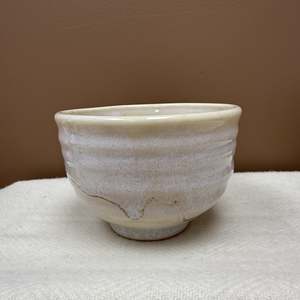 Handmade Pottery Bowl - Soft Pink & Cream Glaze #116