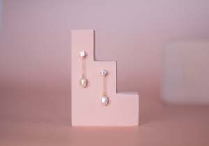 Jewellery Accessories 1: Olivia Pearl Drop Studs