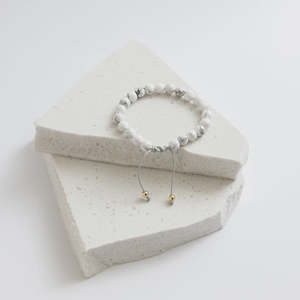 Jewellery Accessories 1: Serene - Child's Sliding Knot Bracelet (Howlite)