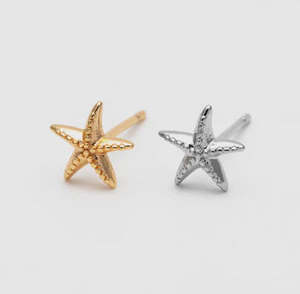 Jewellery Accessories 1: Starfish Stud Gold / Silver Stud Earrings