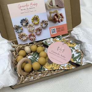 Baby Me: Bib + Teether Giftset - Sunflowers